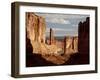 Courthouse Towers and Park Avenue, Arches National Park, Utah, USA-null-Framed Photographic Print