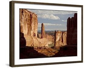 Courthouse Towers and Park Avenue, Arches National Park, Utah, USA-null-Framed Photographic Print