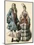 Courtiers 1690S-null-Mounted Art Print