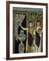 Courtiers by a Fountain (Mosaic)-Byzantine-Framed Giclee Print