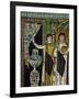 Courtiers by a Fountain (Mosaic)-Byzantine-Framed Giclee Print