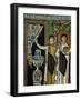 Courtiers by a Fountain (Mosaic)-Byzantine-Framed Giclee Print