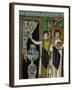 Courtiers by a Fountain (Mosaic)-Byzantine-Framed Giclee Print