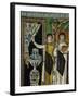 Courtiers by a Fountain (Mosaic)-Byzantine-Framed Giclee Print