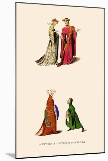 Courtiers of the Time of Richard II-H. Shaw-Mounted Art Print