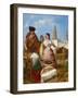 Courting at a Ring-Shaped Pastry Stall at the Seville Fair-Rafael Benjumea-Framed Giclee Print
