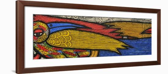 Courting Birds-Muktair Oladoja-Framed Giclee Print