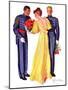 "Courting Cadets,"May 16, 1936-R.J. Cavaliere-Mounted Premium Giclee Print