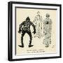 Courting Couple- Caught in the Act-Harry Furniss-Framed Art Print