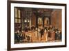 Courtly Company Entertained by Musicians in a Palace Interior-Louis de Caullery-Framed Giclee Print