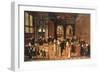 Courtly Company Entertained by Musicians in a Palace Interior-Louis de Caullery-Framed Giclee Print