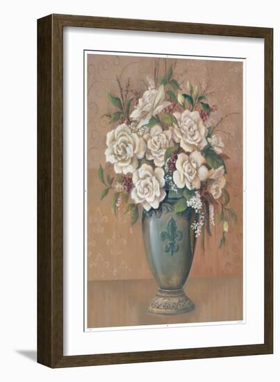 Courtly Roses I-Jillian Jeffrey-Framed Art Print