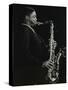 Courtney Pine Playing Tenor Saxophone at the Forum Theatre, Hatfield, Hertfordshire, 8 April 1987-Denis Williams-Stretched Canvas