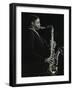 Courtney Pine Playing Tenor Saxophone at the Forum Theatre, Hatfield, Hertfordshire, 8 April 1987-Denis Williams-Framed Photographic Print