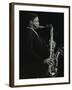 Courtney Pine Playing Tenor Saxophone at the Forum Theatre, Hatfield, Hertfordshire, 8 April 1987-Denis Williams-Framed Photographic Print