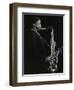 Courtney Pine Playing Tenor Saxophone at the Forum Theatre, Hatfield, Hertfordshire, 8 April 1987-Denis Williams-Framed Photographic Print