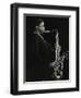 Courtney Pine Playing Tenor Saxophone at the Forum Theatre, Hatfield, Hertfordshire, 8 April 1987-Denis Williams-Framed Photographic Print