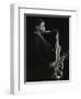 Courtney Pine Playing Tenor Saxophone at the Forum Theatre, Hatfield, Hertfordshire, 8 April 1987-Denis Williams-Framed Photographic Print