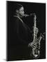 Courtney Pine Playing Tenor Saxophone at the Forum Theatre, Hatfield, Hertfordshire, 8 April 1987-Denis Williams-Mounted Photographic Print