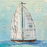At the Regatta III Sail Sq-Courtney Prahl-Art Print