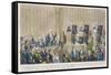 Courtroom Scene-Robert Cruickshank-Framed Stretched Canvas