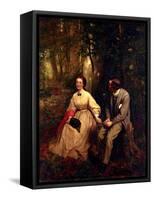 Courtship, 1864-65-George Cochran Lambdin-Framed Stretched Canvas