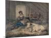 'Courtship in a Cowshed', c1801-Julius Caesar Ibbetson-Mounted Giclee Print