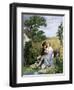 Courtship in a Field of Barley, from a Poem by Robert Burns-null-Framed Giclee Print