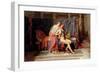 Courtship of Paris and Helen-Jacques-Louis David-Framed Art Print