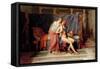 Courtship of Paris and Helen-Jacques-Louis David-Framed Stretched Canvas