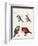 Courtship of Passerines, Drawing-null-Framed Giclee Print