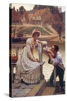 Courtship-Edmund Blair Leighton-Stretched Canvas
