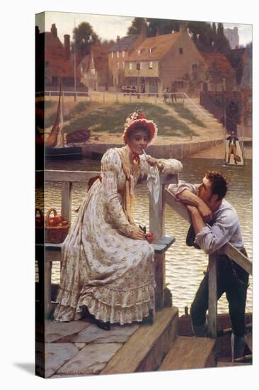 Courtship-Edmund Blair Leighton-Stretched Canvas