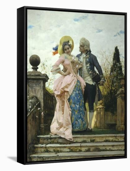 Courtship-Federigo Andreotti-Framed Stretched Canvas