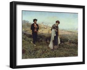 Courtship-Francesco Paolo Michetti-Framed Giclee Print