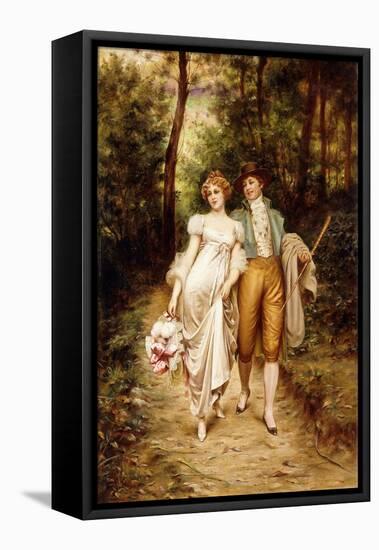 Courtship-Joseph Frederic Soulacroix-Framed Stretched Canvas