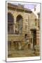 Courtyard, Al Hosh, in the House of Shiekh Sadat, Cairo, 1873-Frank Dillon-Mounted Giclee Print