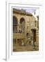 Courtyard, Al Hosh, in the House of Shiekh Sadat, Cairo, 1873-Frank Dillon-Framed Giclee Print