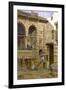 Courtyard, Al Hosh, in the House of Shiekh Sadat, Cairo, 1873-Frank Dillon-Framed Giclee Print