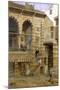 Courtyard, Al Hosh, in the House of Shiekh Sadat, Cairo, 1873-Frank Dillon-Mounted Giclee Print