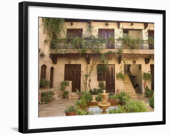 Courtyard, Beit Al-Wakil Hotel, Aleppo (Haleb), Syria, Middle East-Christian Kober-Framed Photographic Print