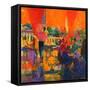 Courtyard Cafe, Tunis-Peter Graham-Framed Stretched Canvas