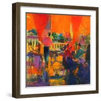 Courtyard Cafe, Tunis-Peter Graham-Framed Giclee Print