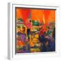 Courtyard Cafe, Tunis-Peter Graham-Framed Giclee Print