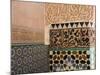 Courtyard Detail, Ali Ben Youssef Madersa Theological College, Marrakech, Morocco-Walter Bibikow-Mounted Photographic Print