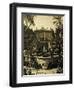 Courtyard Fountain-David Parks-Framed Art Print