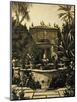 Courtyard Fountain-David Parks-Mounted Art Print