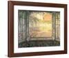 Courtyard from a Window-Henri Eugene Augustin Le Sidaner-Framed Art Print