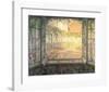 Courtyard from a Window-Henri Eugene Augustin Le Sidaner-Framed Art Print