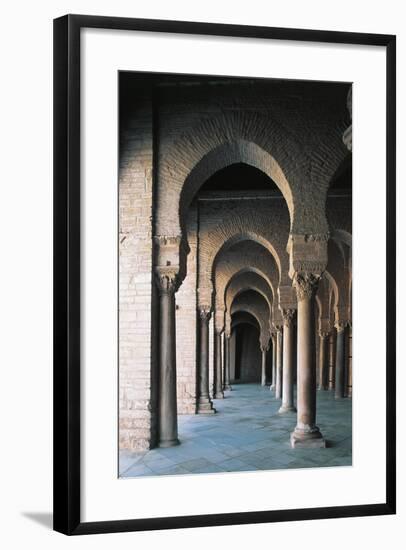 Courtyard Gallery, Mosque of Uqba-null-Framed Giclee Print